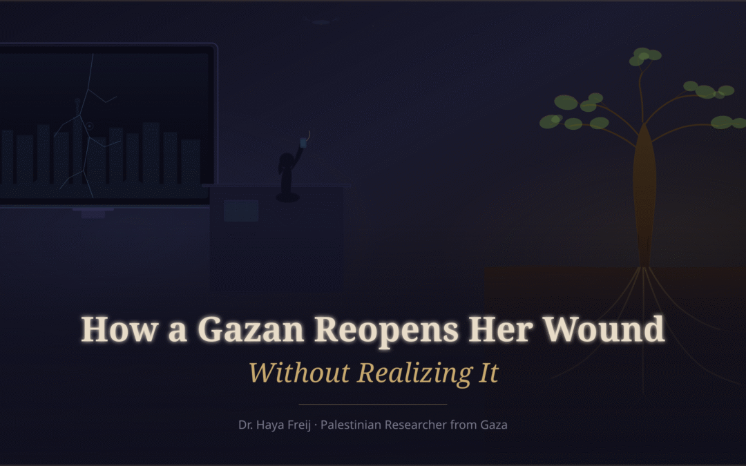 How a Gazan Reopens His Wound Without Realizing It