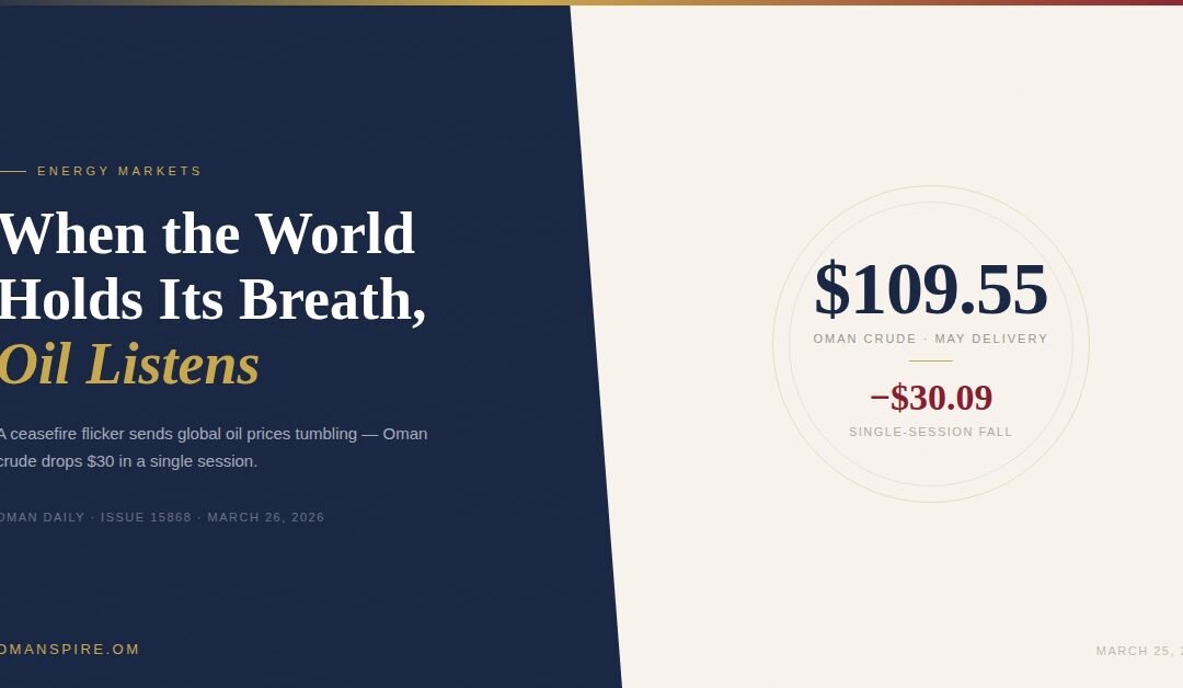 When the World Holds Its Breath, Oil Listens