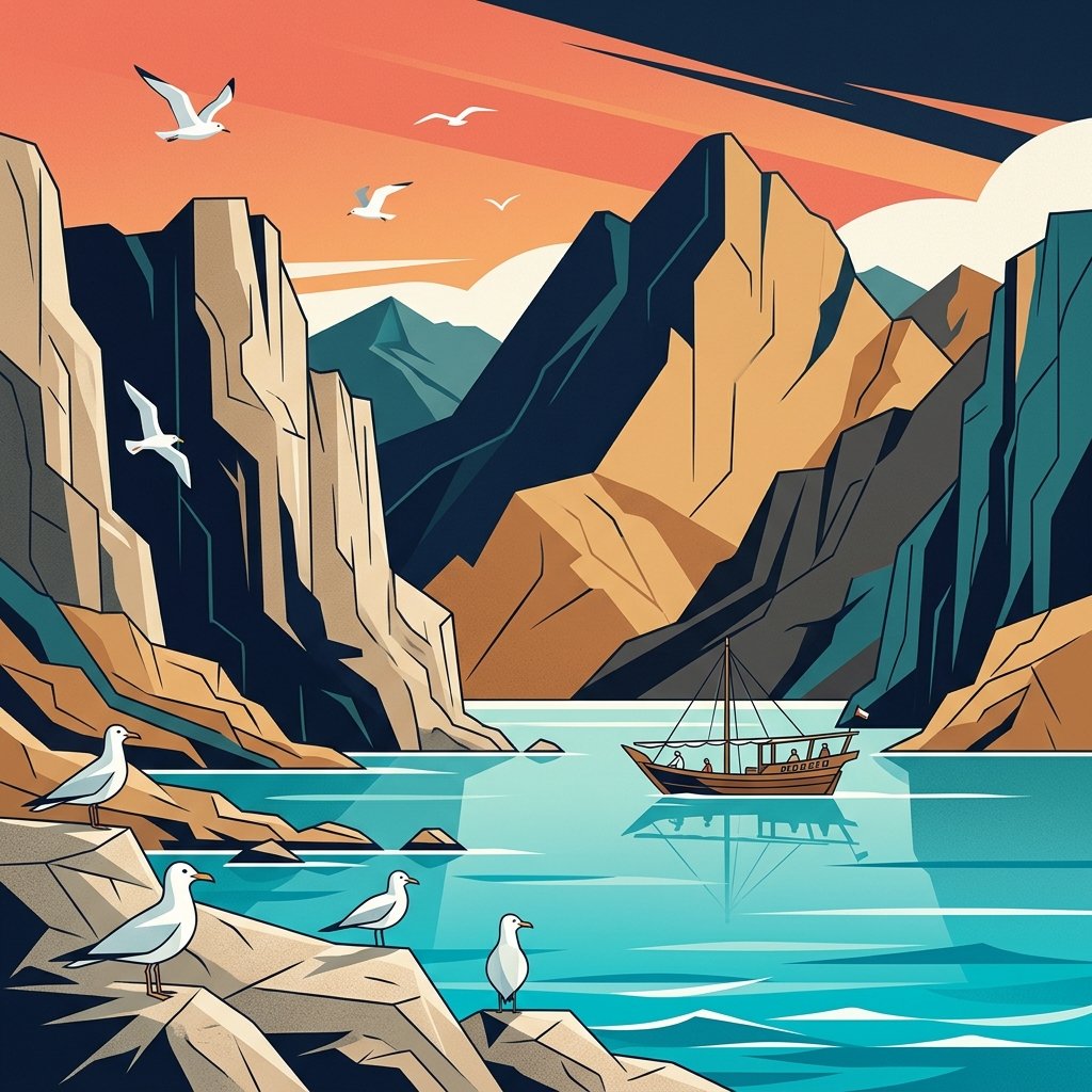 Khor Qada Seagulls: Migratory Bird Haven in Musandam's Fjords